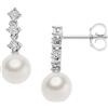 COMETE GIOIELLI Orecchini Perle donna Comete Perle D'Amore Oro Diamante,Perle
