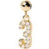 P D PAOLA PDPaola Ciondolo Argento Sterling 925 Placcato Oro CH01-007-U