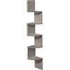 MAURY'S IL NUMERO UNO DEL RISPARMIO Maury's Mensola Angolare in Legno: 4 Ripiani, 19x19x123 cm. Aggiungi Stile e Funzionalità In Ogni Angolo della tua Casa (ROVERE)