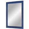 Duisburger-Rahmen24 Flex 35 - Specchio da Parete 50x120 cm con Cornice (Blu Scuro Sfocato), Specchio su Misura con Striscia di Legno MDF da 35 mm di Larghezza e Parete Posteriore Robusta con Ganci