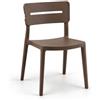 Cribel Set 4 Sedie Bella Bronzo in Polipropilene | Sedie Impilabili per Cucina, Sala da Pranzo, Giardino e Bar | Design Moderno, Resistenti e Facili da Pulire (BRONZO)