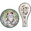 Egan Set sotto pentola e poggia mestolo Natalizio raffigurato Babbo Natale. La referenza è: 120152