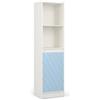 HM hemax HOME DESIGN HEMAX Mobile Colonna Bagno Verticale 30x30x115 cm in Melaminico, Mobiletto Salvaspazio Moderno con Ripiani per Organizzazione Bagno e Lavanderia, Design Minimalista e Facile Montaggio
