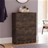 Vida Designs Scarpiera con 2 cassetti, scarpiera, organizer per scarpe, in legno scuro