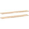 vidaXL Mensole da Parete 2 pz 120x20x2 cm Legno Acacia Non Trattato
