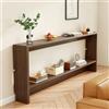 Wetsfgdg Consolle Dietro Divano in Legno, Tavolino da Ingresso, Tavolino da Divano, Tavolo Consolle Stretto, Ripiano Portaoggetti, Moderno(100×10×70cm)