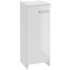 Deftrans Domodomo Marlena - Armadietto da bagno, 79 x 30 cm, bianco lucido, per bagni stretti e ospiti