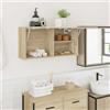 Lumanois Mobile da Bagno a Parete Rovere Sonoma 80x25x40 cm Truciolato,Mobili,Armadietti e portaoggetti,Componenti di arredo bagno,13.3kg-860087