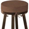 Waigg Kii Cuscino rotondo per sgabello da bar con legacci, spesso, antiscivolo, per sedia da bistrot, con fodera rimovibile e lavabile, per casa, ufficio, interni ed esterni (marrone, 30 x 30 x 5 cm)