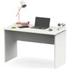briebe Scrivania, Tavolo per computer da ufficio, Studio 76 x 120 x 68 cm (altezza x larghezza x profondità), ufficio, camera, desk, Zenith (bianco)