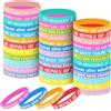 LCXCXY 36 Pezzi Braccialetti ispirazionali, Braccialetti Bambini Per Feste Gadget, Braccialetti Colorati, Braccialetti Amicizia Adatti da Regalare a Bambini, Amici, Compagni di Classe, Colleghi
