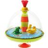 LENA Bolz 52130 - Trottola panoramica a forma di famiglia di anatre ca. 19 cm, trottola in plastica, trottola classica con motivo anatre, trottola con piede, giocattolo per bambini dai 18 mesi in su