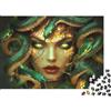 ISVMBMYGRWOw Puzzle Artistico Serpente Verde 1000 Pezzi Puzzle per Adulti 38x26cm/1000pcs