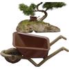 Generic Decorazione Mini Carriola - Giocattolo Carriola in Miniatura | Emulazione Paesaggio Miniatura Carriola e Mini Carro Modello | perfetti per giocattoli agricoli per diorami, collezionist