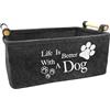 INHEMING Cestino Pieghevole per Cani Organizer per Cani, Feltro Cestino Portaoggetti per Giocattoli,Pieghevole Contenitore per Giocattoli Coperte per Cani Gatti 38cm x 25cm x 18cm