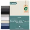 Twinzen - Topper Lenzuolo Con Angoli - Matrimoniale King - 180x200