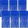 Jinsion 6 Pezzi Blu Tende Metalliche Feste 1 mx2 m Blu Tenda Compleanno in Plastica | Tenda Per Compleanno Decorazione per La Decorazione Dello Sfondo, La Decorazione Della Festa, Decorazione Del Compleanno