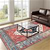 RxiBeFuw Vintage Tappeto Salotto Tappeti Sala Soggiorno Cameretta Ufficio Grande 180 x 200 cm Moquette Della Camera da Letto Antiscivolo Lavabile Carpet Pelo Corto Tappeto da Cucina Tappetino per Balcone