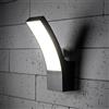 CGC Lighting Lampada da parete da esterno a LED 4000 K, bianco naturale, diffusore LED opale integrato, illuminazione impermeabile (nero)