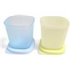 Tupperware Set di 2 mini bicchieri da gnomo per frigorifero Midgets, 110 ml, set da 2 pezzi, colore: giallo, azzurro
