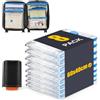 BoxLegend 8 Pezzi S*60x40cm Sacchetti Sottovuoto Vestiti per Viaggi con Pompa Elettrica USB da 1400mAh Tipo Spesso Sacchetti Sottovuoto Salvaspazio Impermeabili e Spessi Adatti a Valigie e Zaini