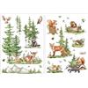Joeyan 2 pezzi Grandi Adesivi per Mobili, Animali Primaverili Trasferibili a Decalcomania, DIY Transfer Decorativi per Cucina Ufficio, Artigianato Stickers per Legno Ceramica Vetro e Plastica,40x28cm