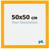 Yd. Cornice 50x50 cm Giallo - Cornice in MDF Mura | Your Decoration, Vetro acrilico antiriflesso, Montaggio a parete, Adatta per foto, poster o puzzle, Made in Holland