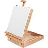 Kurtzy Cavalletto Pittura Professionale con Cassetto - Cavalletto Pittura da Tavolo per Tele da 30cm - Cavalletto per Dipingere Regolabile in Faggio- Cavalletti per Dipingere per Principianti, Esperti