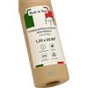 Gef Aura - 12 Rotoli Tovaglia Monouso Professionale in TNT Spunbond 50 g/m², Idrorepellente e Resistente, Taglio su Misura 1,2x20 m, Made in Italy, Ideale per Catering Eventi Ristoranti, Beige
