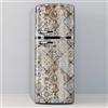 MEGADECOR DECORATE YOUR HOME Vinile adesivo decorativo per frigo, senza bolle, design piastrelle usurate vintage (70 x 185 cm)