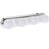 MIJOMA Lampada da specchio a LED con ventosa, lampada da specchio con 4 LED, lampada da specchio, lampada da trucco, senza fili, con interruttore, stile Hollywood, 30 x 6 x 6 cm, funzionamento a batteria