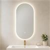 San Marco Specchio bagno retroilluminato 100x50 cm, con Luce Led Dimmerabile 3 Tonalità, Bluetooth, Antiappannamento, HD, Memoria, e Pulsante Touch