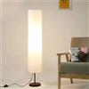 KYUQY Lampada da terra con base in carta da 46 pollici, lampadina LED da 9W con 3 temperature di colore, interruttore a pedale per accensione/spegnimento, stile giapponese per camera da letto e soggiorno