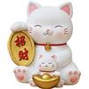 Duiaynke Statuetta a forma di gatto, salvadanaio, piccola statuetta a forma di animale per Capodanno cinese, regalo di Pasqua, decorazione per la casa (stile C)