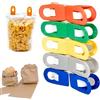 Generico SET 24 Pinze Chiudi Pacco Biscotti Pasta Crackers Patatine, Clip Alta Qualità, Sacchetti Buste Pacchetti Alimentari Conserva Cibi Freschi Chiusura No Umidità Mollette Plastica Cucina
