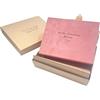 TriVin Art Scatola portafoto -Box Venere- chiusura magnetica,TUTTO in legno rivestito con ecopelle e Tessuto Alcantara,Personalizzabile con Incisione.in vari formati,Idea regalo per Qualsiasi Evento (Rosa)