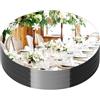CEUQIESO 8 pezzi di specchi rotondi per decorazioni da tavolo, specchi acrilici, piastre di candela, vassoi a specchio rotondi, piastrelle per decorazioni da tavolo, decorazione da parete (30 cm, 8