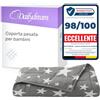 Dailydream Coperta ponderata per bambini in 100% cotone (motivo a stelle, 104 x 150 cm, 3,2 kg)