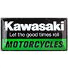 Nostalgic-Art Targa retrò, 25 x 50 cm, Kawasaki - Motorcycles