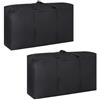 MEMOFYND 2 borse per bagagli, borsa Oxford, borsa per il trasporto del bagaglio da viaggio, borse in tela traspirante, adatte per biancheria da letto, copriletti, coperte, vestiti (80 x 45 x 25 cm)