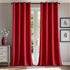 MIULEE Tende per interni Tende Trasparenti per Camera da Letto Finestra Moderne Tenda Salotto Soggiorno 2 Pannelli 140x260cm Rosso