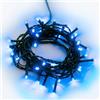 Hellum luci fiabesche da esterno, 80 LED luci fiabesche da esterno corrente 7,9m timer, spina blu trasformatore, cavo verde <59 lm 151930