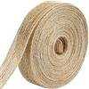 BOELLRUNO Nastro in iuta naturale, larghezza 3 cm, 50 m, nastro decorativo per confezioni regalo, artigianato, matrimonio, decorazione della casa, artigianato natalizio