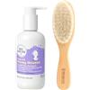 Bee Nature - Kit Anti Crosta Lattea - Shampoo Biologico per Bambini e Spazzola in Legno - Trattamento per Crosta Lattea - Adatto a Neonati, Bambini Piccoli e Adulti