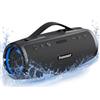 Tronsmart Mirtune S100 Cassa Bluetooth Portatile 50W, Bassi Potenti e Alti Chiari, Manico Retrattile, 20 Ore di Riproduzione, Impermeabile IPX7, Equalizzatore Personalizzato e Powerbank