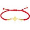 VASSAGO Braccialetto con nodo delle streghe per donne e uomini in acciaio inossidabile, con nodo celtico magico regolabile, perle colorate, intrecciato, bracciale con nodo delle streghe, cordino