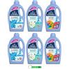 Beni Culinari Felce Azzurra - Detersivo liquido per lavatrice, confezione di prova, 6 x 1595 ml, 40 lavaggi, 3 diverse fragranze + portachiavi Beni Culinari 0