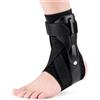 MIRCTRI Tutore Piede Cadente AFO con Doppia Piastra di Supporto e Airbag Gonfiabile, Stabilizzatore Caviglia Regolabile Uomo Donna, Supporto Ortopedico Ergonomico Nero(M)