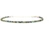 Eloboe essence Bracciale turchese africano pietra naturale argento 925 spessore 2 mm regolabile da 16 cm a 19 cm