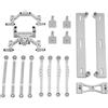 Kit tiranti sterzo RC in scala 1/16, kit leveraggio sterzo, terminali sferici,